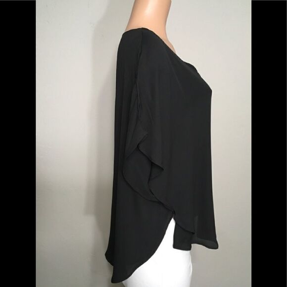 Sharagano black blouse.  - Picture 3 of 7
